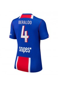 Paris Saint-Germain Lucas Beraldo #4 Fotballdrakt Hjemme Klær Dame 2026-27 Korte ermer